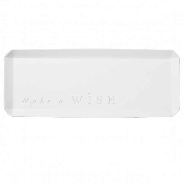 Räder Bílý porcelánový podnos MAKE A WISH