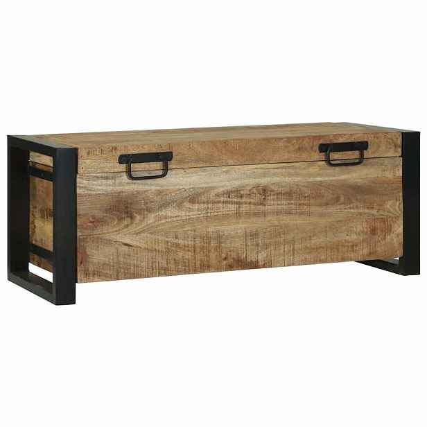 vidaXL Úložné truhly Hnědá 80 x 30 x 30 cm Masivní magnovníkové dřevo