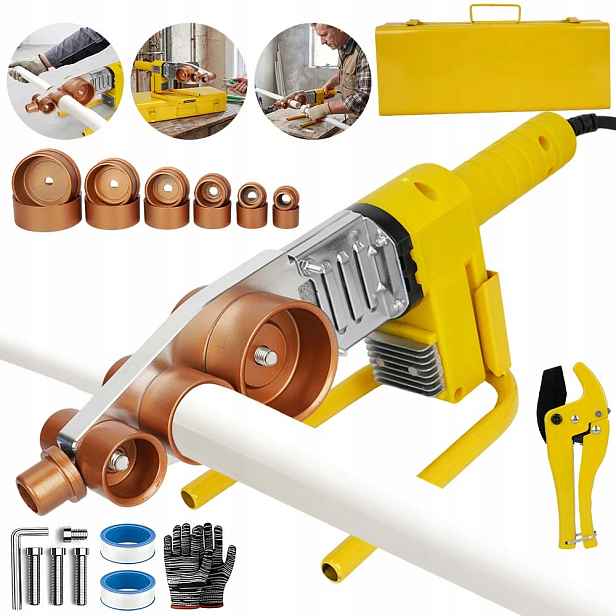Svařovací Stroj Na Pvc Trubky Pp 1000W, Matrice 20-63 MM, Digitální Kontrola Teploty