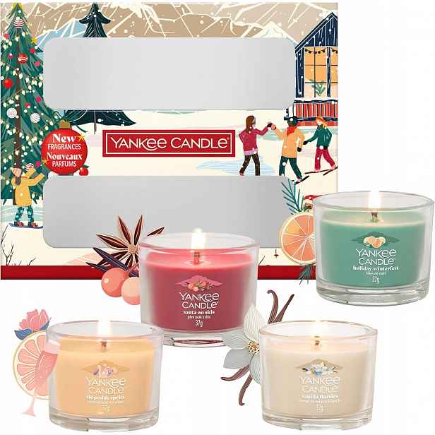 Dárková Sada 4 mini vonných svíček Yankee Candle Apres Ski