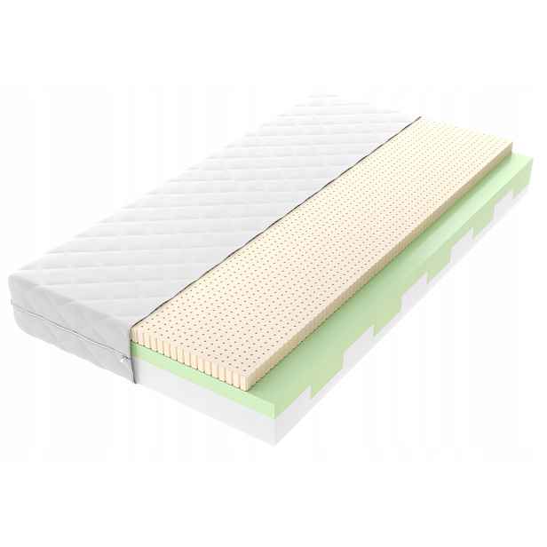 Matrace 90x200 polyuretanová pěna T25 zónový latex Berry