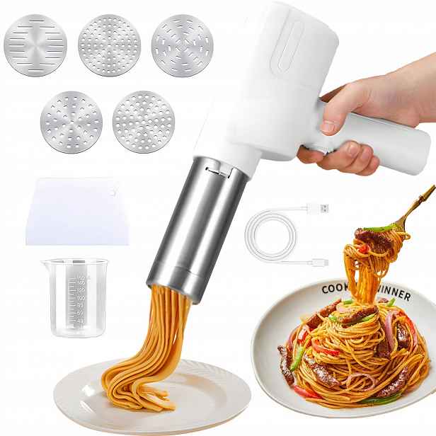 Přenosný Strojek Na Těstoviny S Baterií 2000 Mah – 65 W, 3 Sekundy