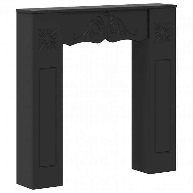 vidaXL Rám krbu Černá 102 x 20 x 102 cm Kompozitní dřevo