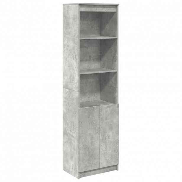 vidaXL Vysoká deska betonově šedá 50x35x180 cm Dřevěná konstrukce
