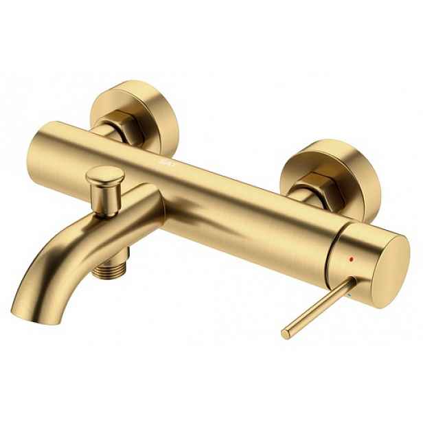Vanová baterie SAT Aurum bez sprchového setu 150 mm broušená zlatá SATBAUR222BG