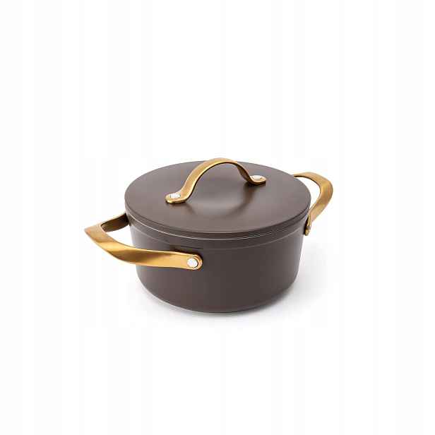 Elmich Nepřilnavý keramický hrnec Zen Ø 18 cm (2 l) hnědo zlatá
