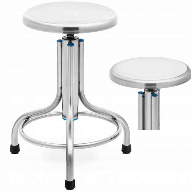 Laboratorní stolička pro dílnu z z nerezové oceli 45-60 cm až 1