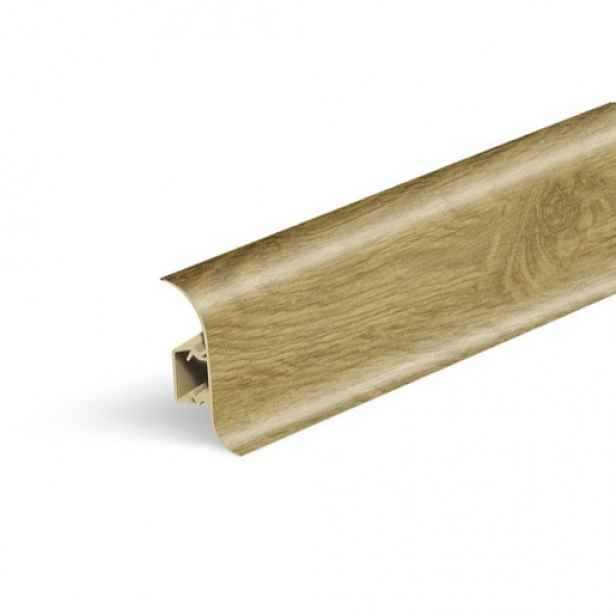 Lišta soklová Naturel Gallego , PVC délka 250 cm, výška hrany 56 mm, NATNGF0R2