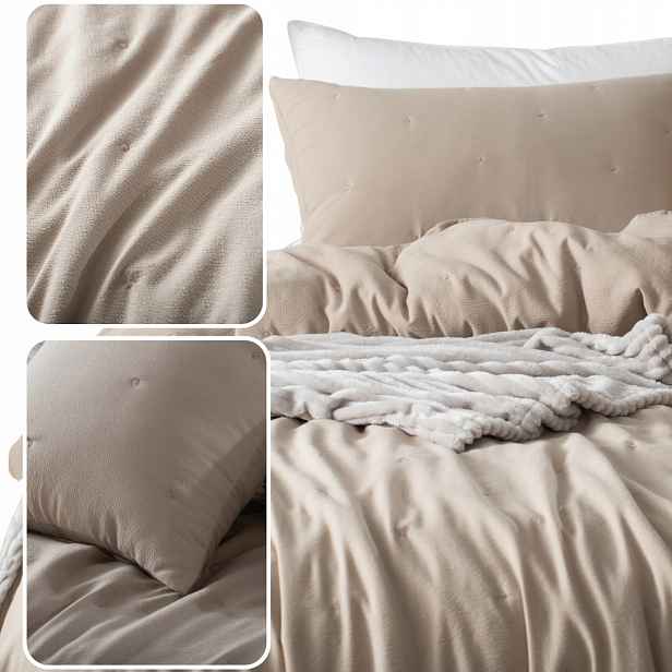 Pikovaná Přikrývka Teplá Deka Na Postel Pohovka Pled 160x220 Mocca Dotta