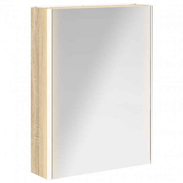 vidaXL Koupelnová zrcadlová skříň Sonoma dub 53,5 x 15,5 x 70 cm