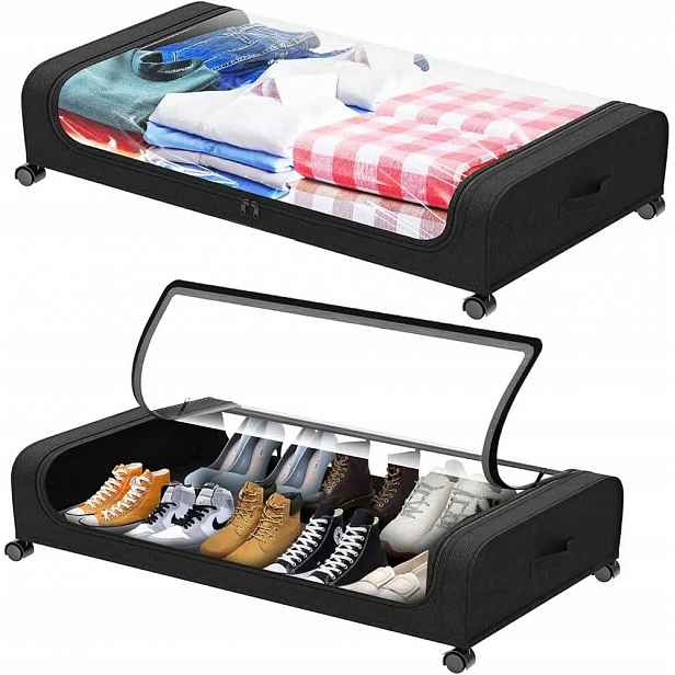 Úložný box pod postel na kolečkách šuplík pro 2 skladování