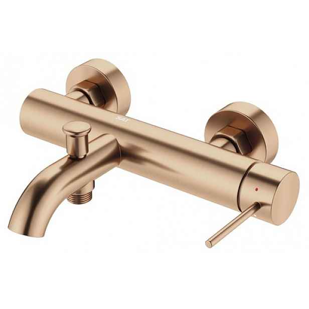 Vanová baterie SAT Aurum bez sprchového setu 150 mm broušená rose gold SATBAUR222BRG