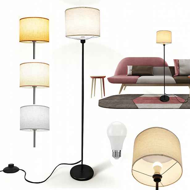 Moderní Stojací Lampa S Podlahovým Stínítkem E27 Led 156 CM 9 W, 3 Barvy