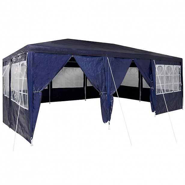 vidaXL Party Stan 600 x 400 x 266 cm Modrá Polyethylen