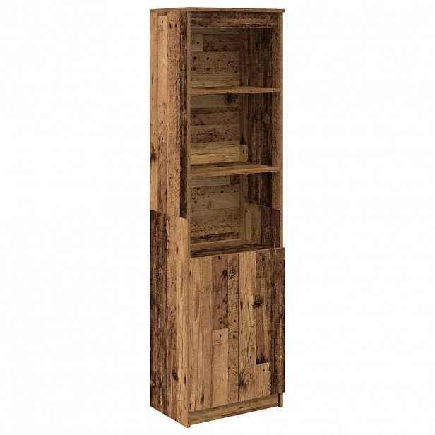 vidaXL Vysoká deska Staré dřevo 50x35x180 cm Dřevěná konstrukce