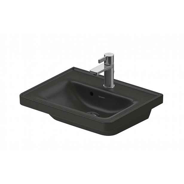 Duravit D-Neo - Umývátko 50x40 cm, s přepadem, otvor pro baterii, antracit 0742501300