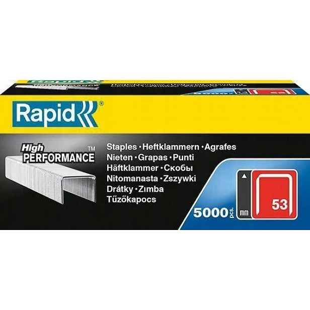 Sponky 53/10 po 5000 kusech Rapid