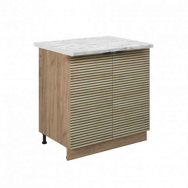 Vicco SPODNÍ SKŘÍŇKA KUCHYŇSKÉ LINKY Fame-Line Dubový panel 80 cm s policí, PD Mramor