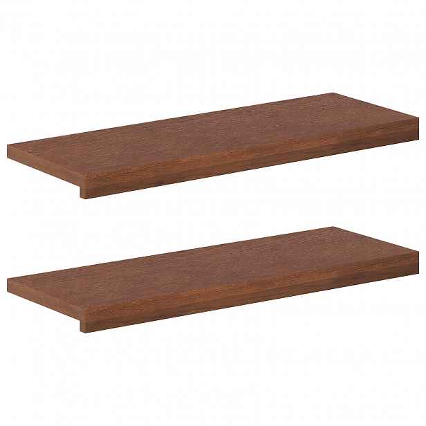 vidaXL Schodové nášlapy 2 ks 70 x 30 x 2 cm Tmavě hnědá