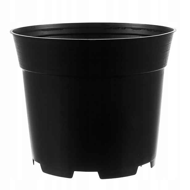 Květináč Černý kulatý 2 l s okrajem, průměr 16 cm, 500 ks květináčů