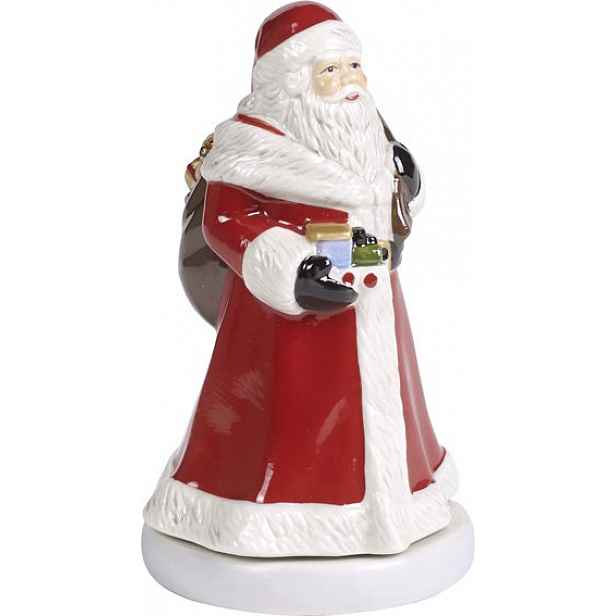 Villeroy & Boch Nostalgic Melody otáčející se Santa s hracím mechanismem, 15 cm