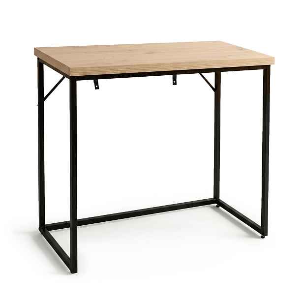 Ak furniture Konzolový stolek Origo 90 cm černý/dub Artisan
