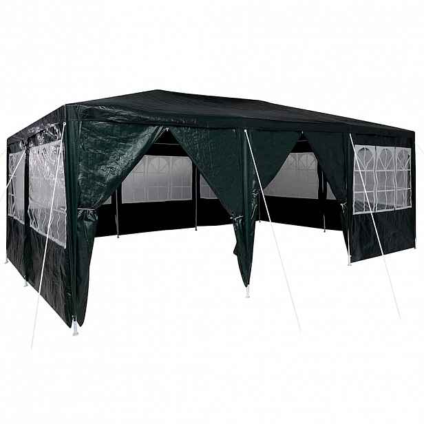vidaXL Party Stan 600 x 400 x 266 cm Zelená Polyethylen