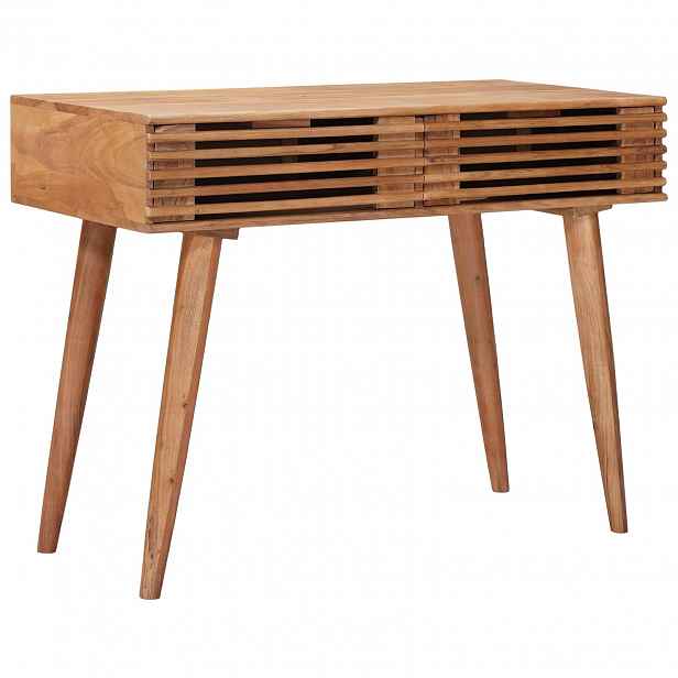 vidaXL Ručně vyráběný stůl Třešňově hnědá 100 x 48 x 76 cm