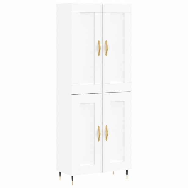 vidaXL Skříň highboard bílá 69,5 x 34 x 180 cm kompozitní dřevo