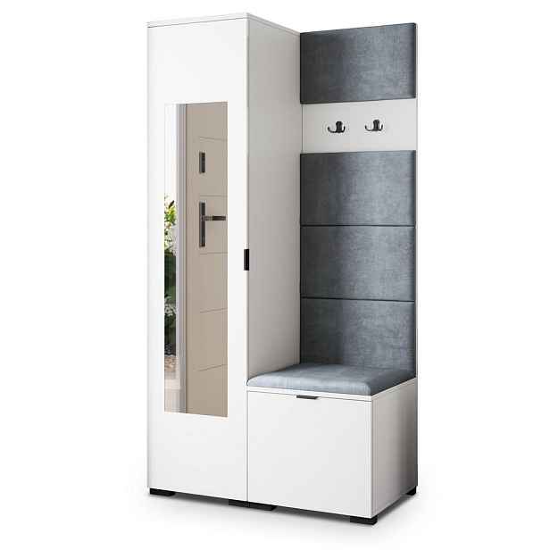 MASSENO MODERNÍ PŘEDSÍŇOVÁ SESTAVA VIRA, 95/181/51 cm, bílá