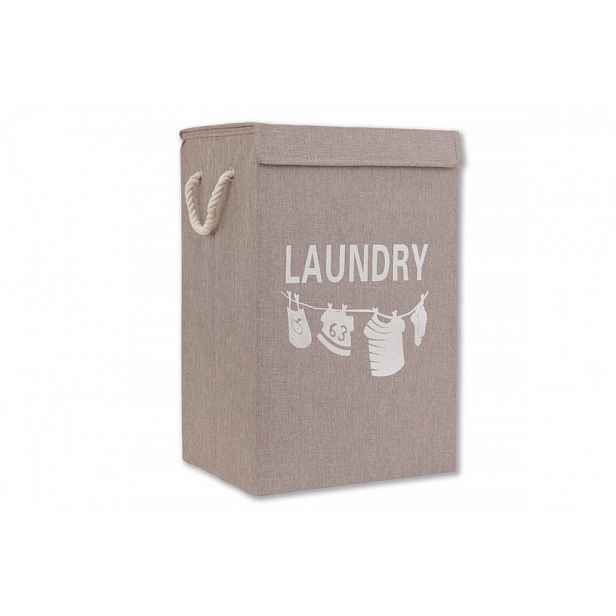 Koš na prádlo plátěný Autronic Hnědá