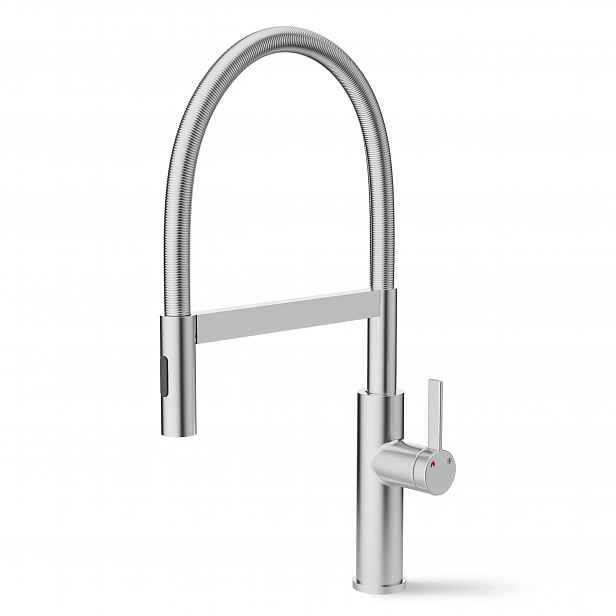 Kuchyňská Baterie Inox Kartáčovaná S Vytahovací Sprškou Výška 530 MM
