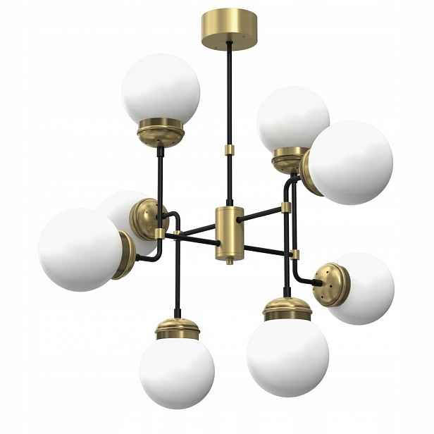 Závěsná lampa s bílými skleněnými stínidly Hydro 6831 Luminex