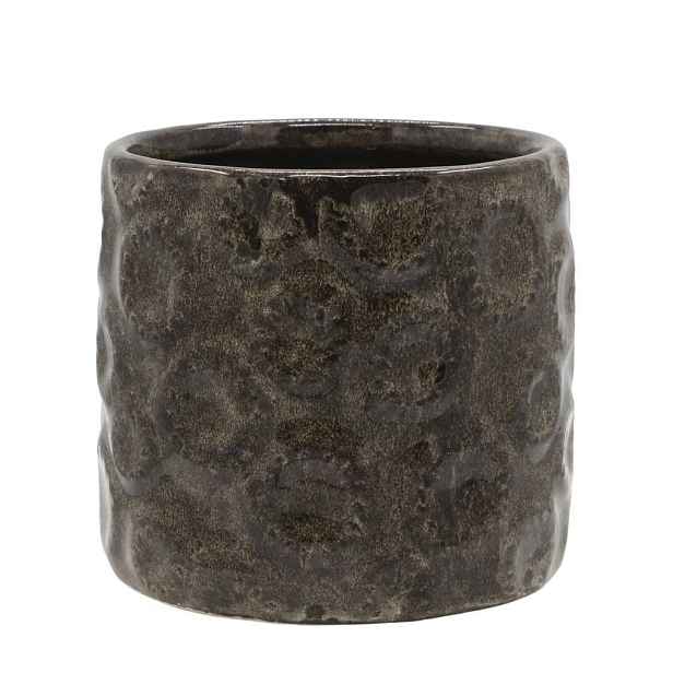 Coffee obal na květináč se vzorem Gaston - Ø 12*11 cm Chic Antique