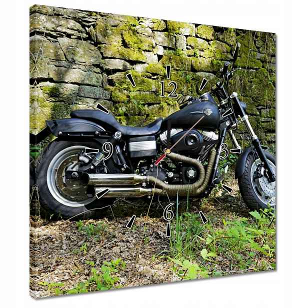 Hodiny 40x40 Harleyem na výlet