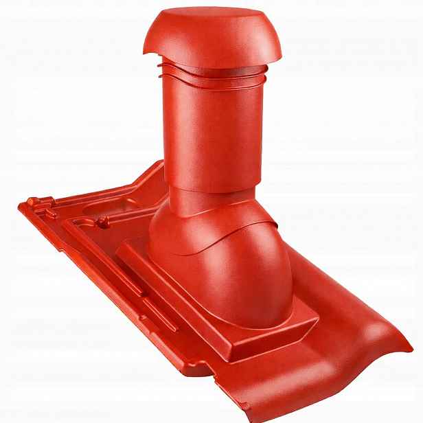 Ivt Ventilační Odvzdušňovací Krb 125 MM Tondach Holandský Červený