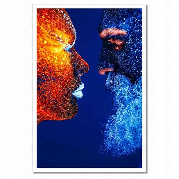 Plakáty v rámu 40x60 Ledový pohled Láska