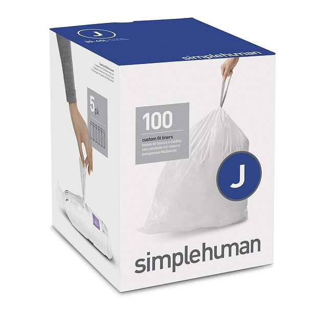 Stahovací pytle na odpadky v sadě 100 ks 45 l J – simplehuman