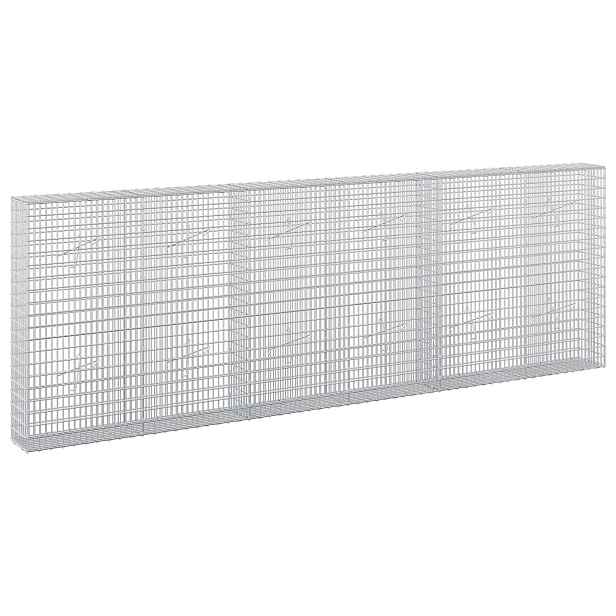 vidaXL Gabion s drátem 3,5 mm a sítem 5x2,5 cm 300x20x100 cm