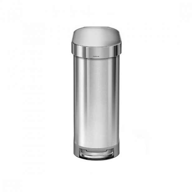 Šlapací odpadkový koš, 45 L, Stainless Steel - simplehuman