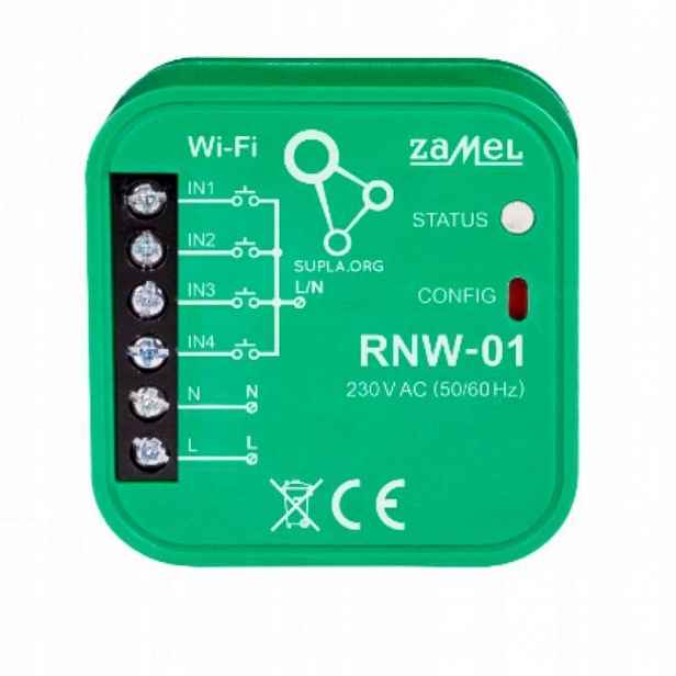 Supla vysílač, rozhraní 4 vstupů do krabice Wi-Fi RNW-01