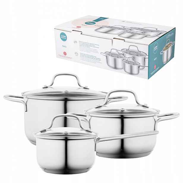 Sada hrnců s indukční poklicí Hrnce Altom Design Niko 14/18/22 cm 6 ks