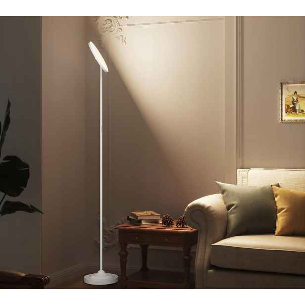 Sibrille Led podlahová lampa 36W Stmívatelná Dálkový Ovladač 3000-6000K Bílá