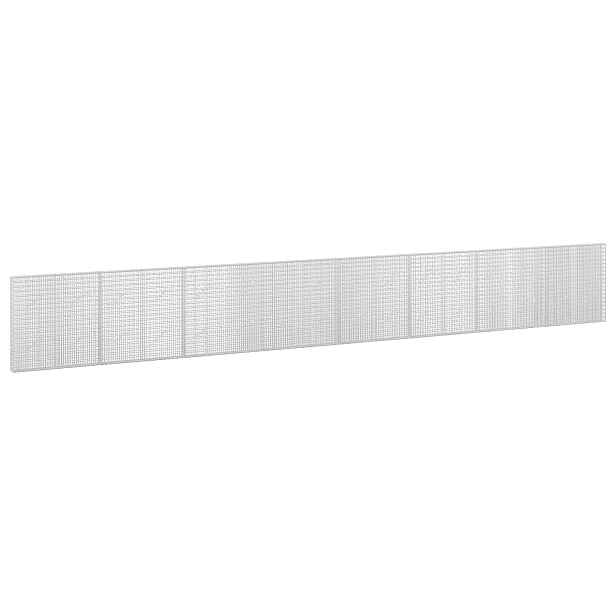 vidaXL Gabion s drátem 3,5 mm a sítem 5x2,5 cm 800x10x100 cm