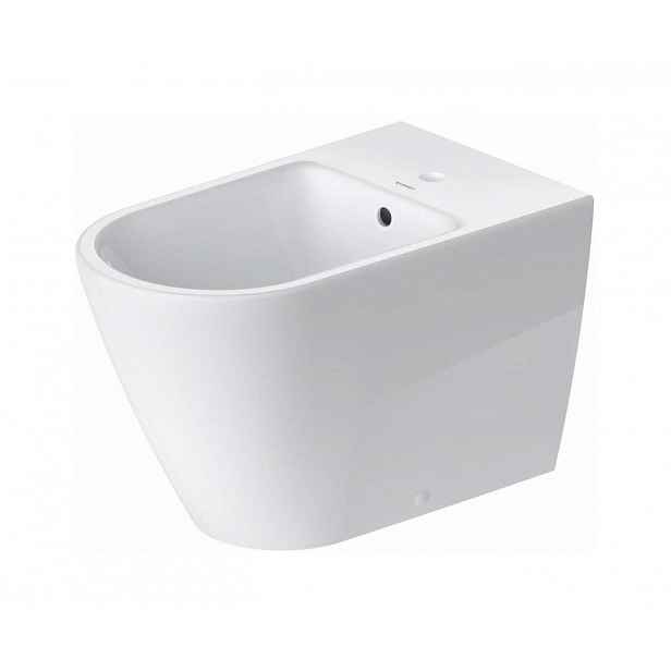 Duravit D-Neo - Stojící bidet, s přepadem, otvor pro baterii, matná bílá 2294103200