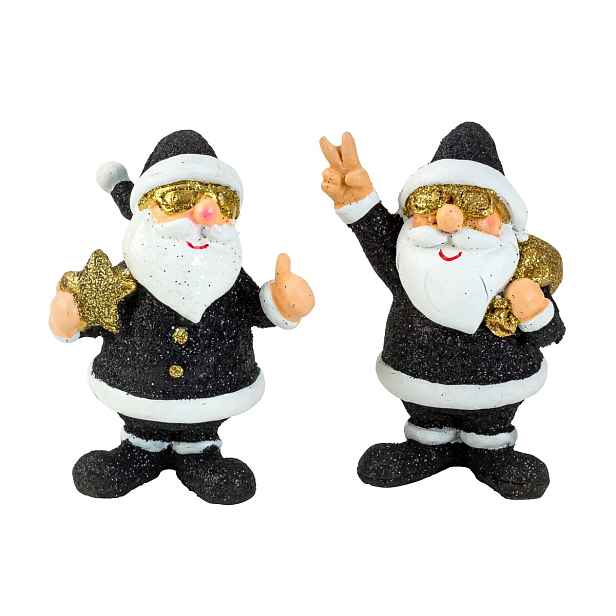 PROHOME - Santa 7,5cm s brýlemi různé motivy