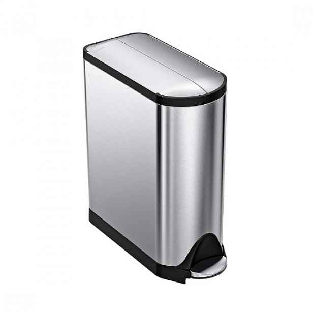 Šlapací odpadkový koš, 45 L, nerezová ocel - simplehuman