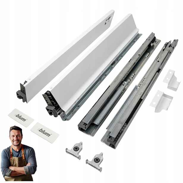 Šuplík Blum Tandembox Antaro 550 mm Nízká 86 mm Nosnost 35 kg Bílá