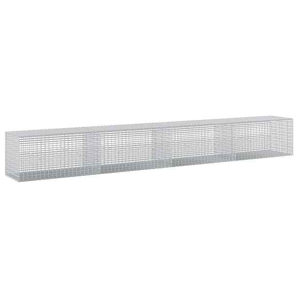 vidaXL Gabion s drátem 3,5 mm a sítem 5x2,5 cm 400x50x50 cm