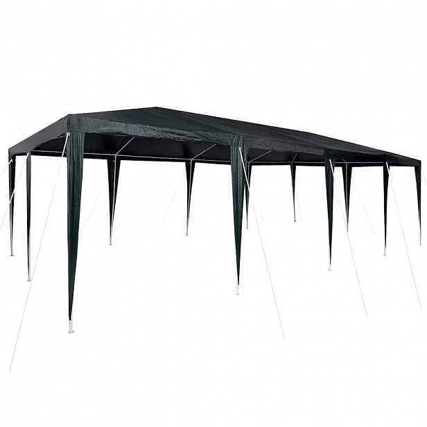 vidaXL Party Stan Zelená 800 x 400 x 266 cm Polyethylen a ocel